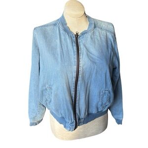 Highway Jeans Denim Bomber Zip-up Jacket